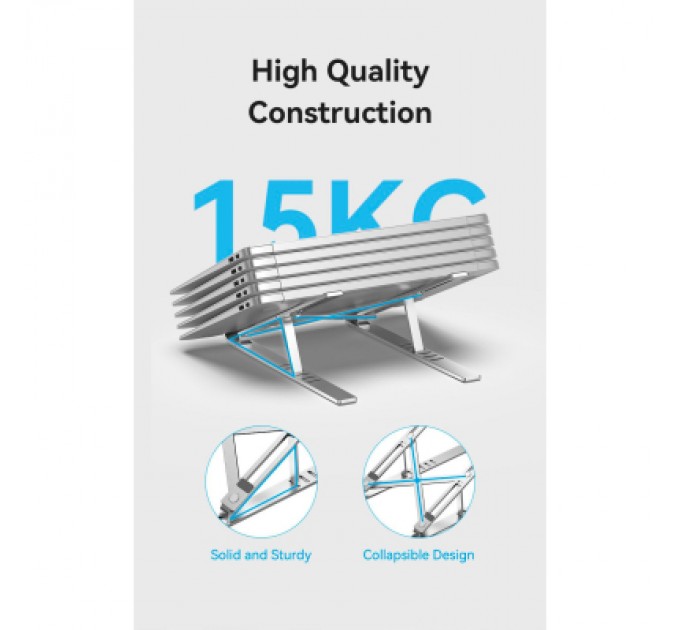 Vention Підставка до ноутбука Vention Laptop X-type Stand Silver Aluminum Alloy (KDMI0)