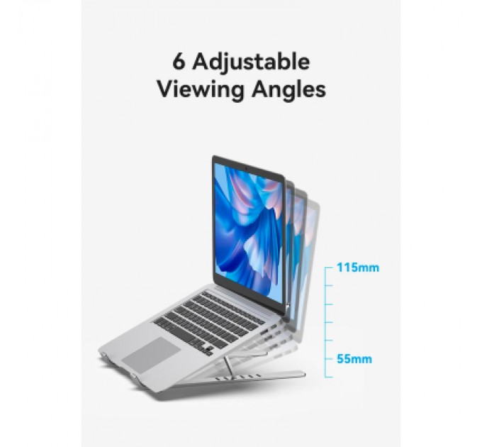 Vention Підставка до ноутбука Vention Laptop X-type Stand Silver Aluminum Alloy (KDMI0)