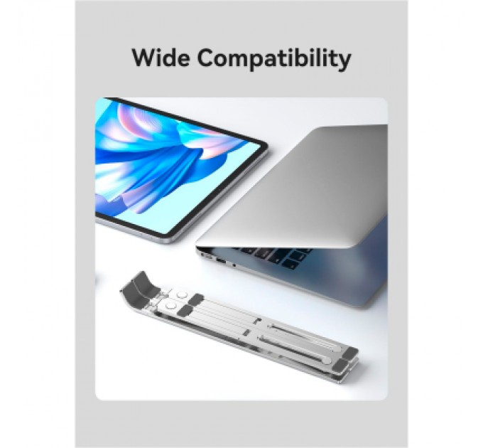 Vention Підставка до ноутбука Vention Laptop X-type Stand Silver Aluminum Alloy (KDMI0)