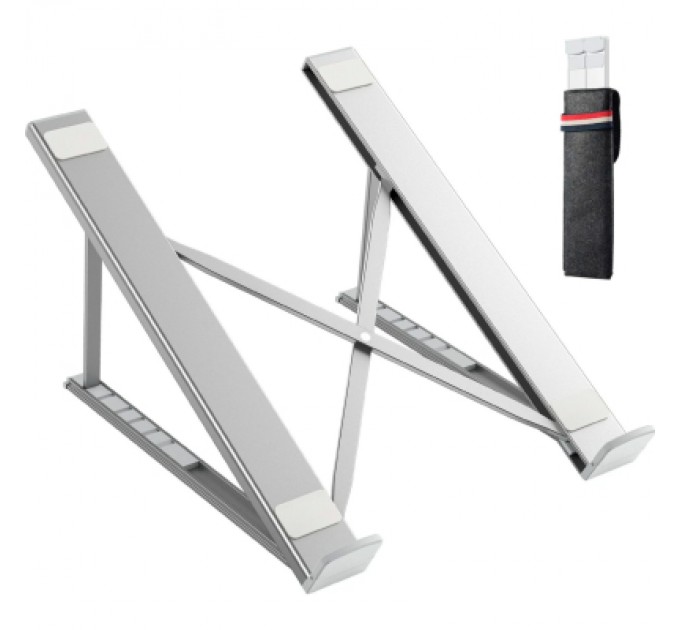Vention Підставка до ноутбука Vention Foldable 90-136mm Laptop up 15.6" stand silver (H055-SL)