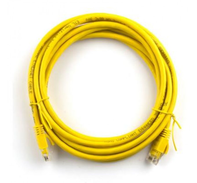 Ritar Патч-корд 30м, RJ-45, Cat.5e, CU, мідь, жовтий Ritar (PCR-CU/30Yw / 09981)