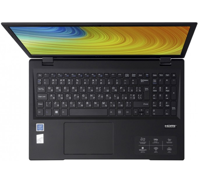 Prologix Ноутбук Prologix M15-710 (PN15E01.PN58S2NWP.021); 15.6" FullHD (1920x1080) IPS LED матовый / Intel Pentium N5030 (1.1 - 3.1 ГГц) / RAM 8 ГБ / SSD 256 ГБ / Intel UHD Graphics 605 / без ОП / LAN / Wi-Fi / BT / Windows 11 Pro / 1.56 кг / черный