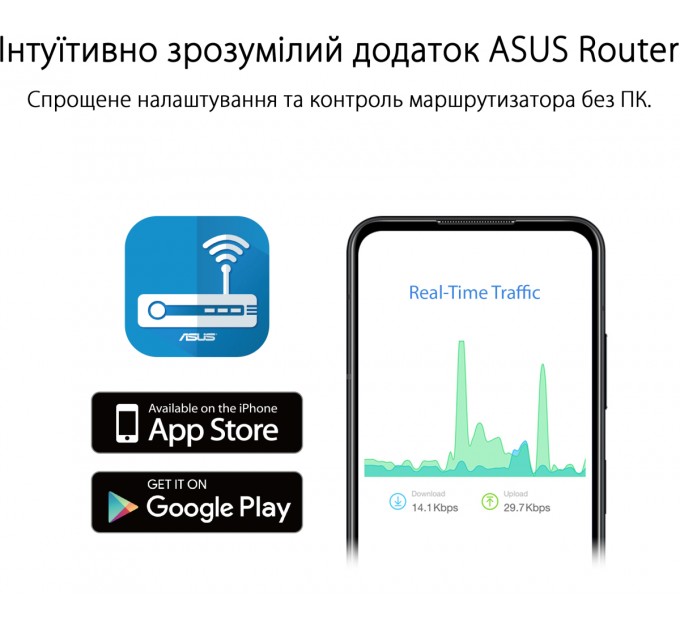 ASUS Бездротовий маршрутизатор Asus RT-AX52 (90IG08T0-MO3H00)
