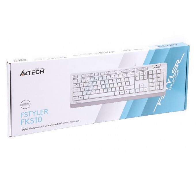 A4Tech Клавіатура A4Tech Fstyler FKS10 White