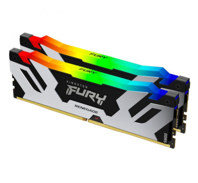 Kingston Fury (ex.HyperX) Модуль пам'яті для комп'ютера DDR5 96GB (2x48GB) 6000 MHz Renegade RGB XMP Kingston Fury (ex.HyperX) (KF560C32RSAK2-96)