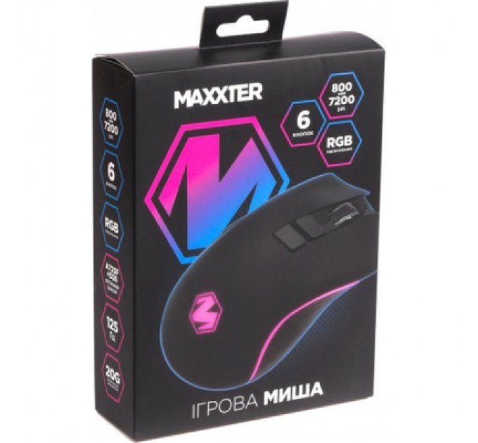Maxxter Мишка Maxxter McG-7B-I725 USB Black (McG-7B-I725)