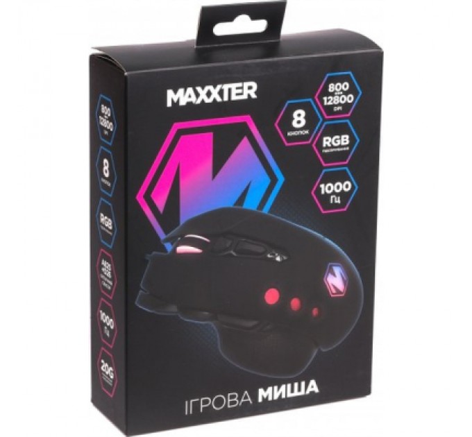 Maxxter Мишка Maxxter McG-9B-I825 USB Black (McG-9B-I825)