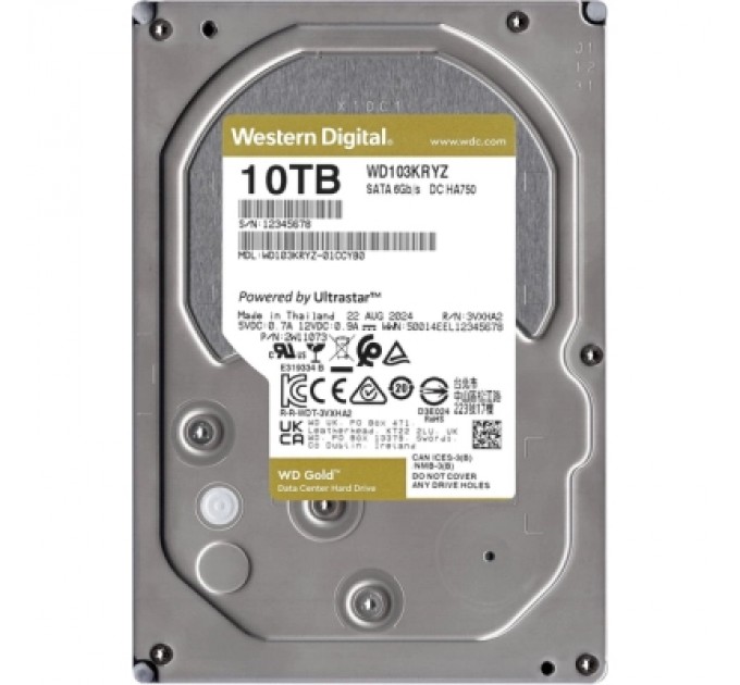 WD Жорсткий диск 3.5" 10TB WD (WD103KRYZ)