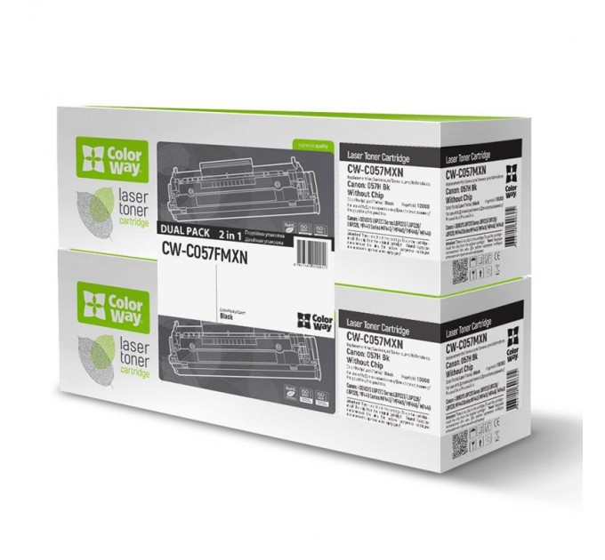 ColorWay Картридж CW (CW-C057FMXN) Canon LBP223dw/226dw/228x/MF443dw/445dw/446x/449x (Canon 057H) Dual Pack
