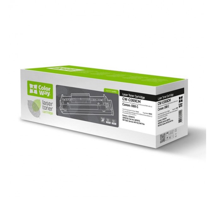 ColorWay Картридж CW (CW-C069CM) Canon LBP673/MF752/MF754 Cyan (Canon 069C)