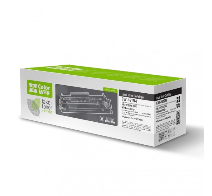 ColorWay Картридж CW (CW-H217M) HP LJ Pro M102/M130 Black (CF217A) без чіпа