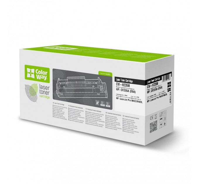 ColorWay Картридж CW (CW-H226M) HP LJ Pro M402/M426 Black (CF226A)
