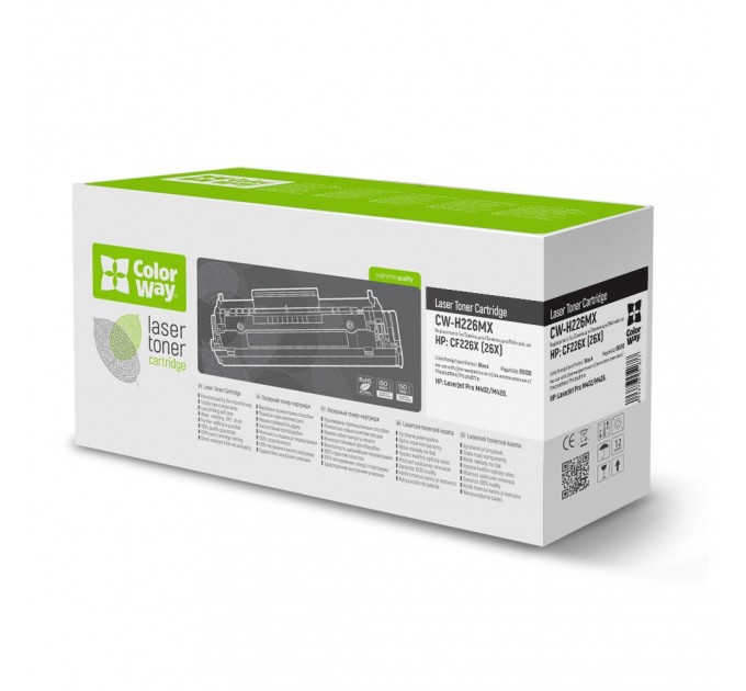 ColorWay Картридж CW (CW-H226MX) HP LJ Pro M402/M426 Black (CF226X)