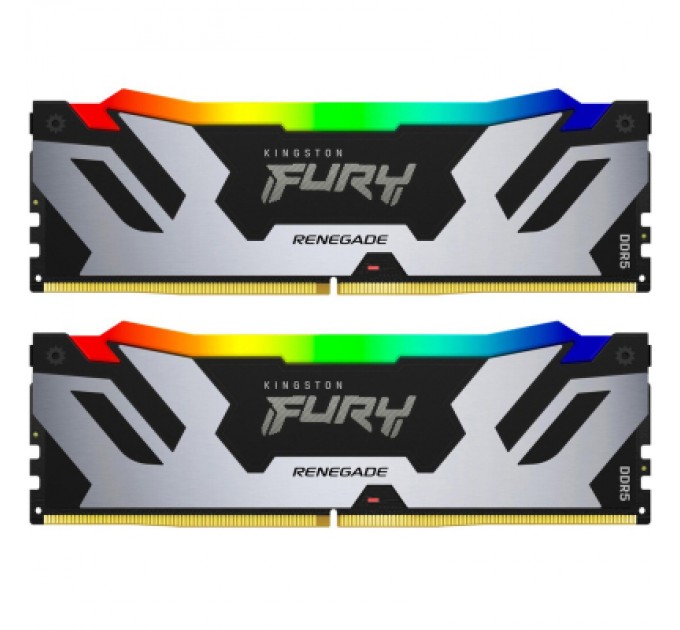 Kingston Fury (ex.HyperX) Модуль пам'яті для комп'ютера DDR5 96GB (2x48GB) 6000 MHz Renegade RGB XMP Kingston Fury (ex.HyperX) (KF560C32RSAK2-96)