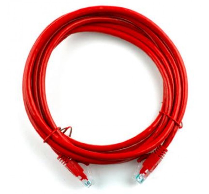 Ritar Патч-корд 7.5м, RJ-45, Cat.5e, CU, мідь, червоний Ritar (PCR-CU/7.5Rd / 04288)