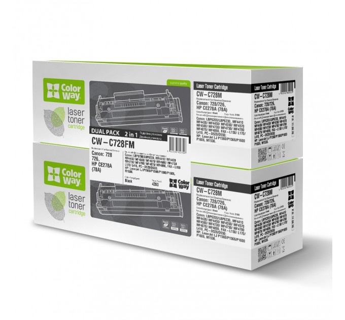 ColorWay Картридж CW (CW-C728FM) Canon MF4410/LBP6200 Universal Dual Pack