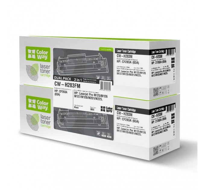 ColorWay Картридж CW (CW-H283FM) HP LJ Pro M125nw/M127fn/M127fw (CF283AF) Dual Pack