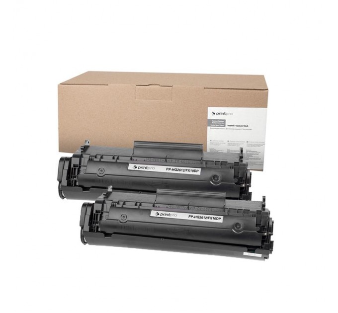 PrintPro Картридж PrintPro (PP-HQ2612/FX10DP) HP LJ 1010/Canon MF4018/4120 (Q2612A/Canon 703/FX10) Dual Pack