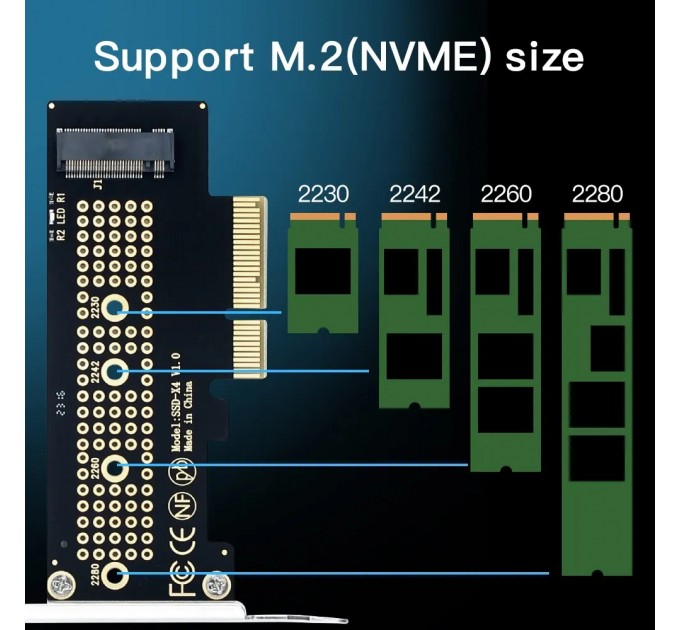 Fenvi Плата-адаптер Fenvi SSD-X4