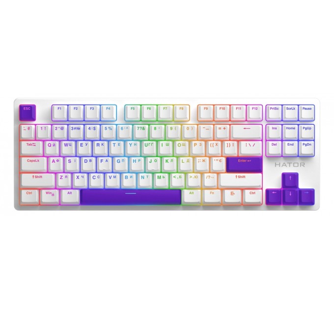Hator Набір кейкапів Hator PBT Keycaps Autograph Edition Vivid Lilac (HTS-716)