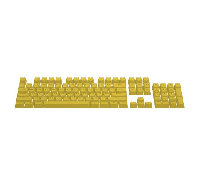Hator Набір кейкапів Hator PBT UKR/ENG/ru Yellow (HTS-139)
