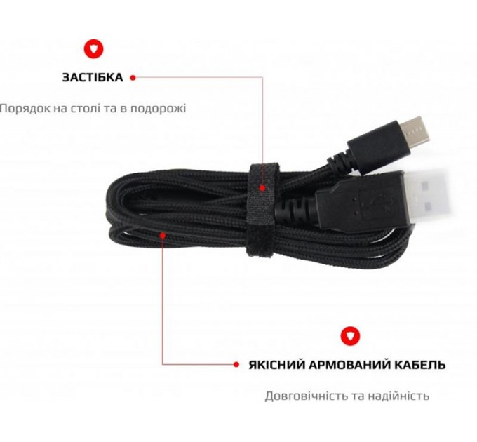 Motospeed Тримач для кабеля Motospeed Q20 Black (mtq20)