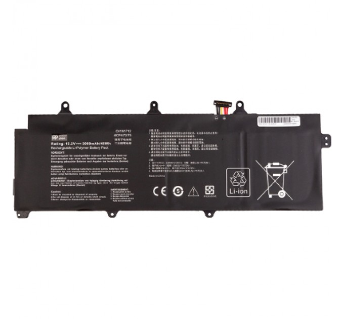 PowerPlant Акумулятор до ноутбука ASUS ROG Zephyrus (C41N1712) 15.2V 3000mAh PowerPlant (NB431908)