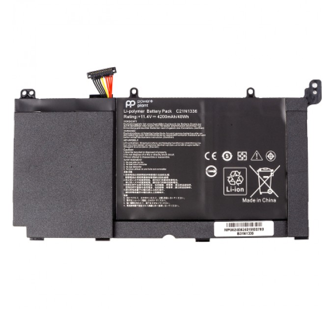 PowerPlant Акумулятор до ноутбука ASUS VivoBook A551L (B31N1336) 11.4V 4200mAh PowerPlant (NB432165)