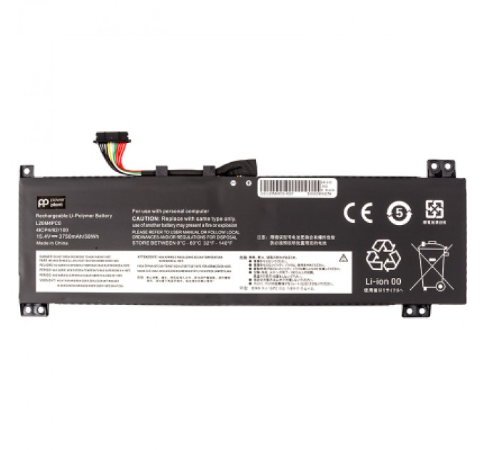 PowerPlant Акумулятор до ноутбука LENOVO Legion 5-15ITH6H (L20M4PC0) 15.4V 3750mAh PowerPlant (NB482375)