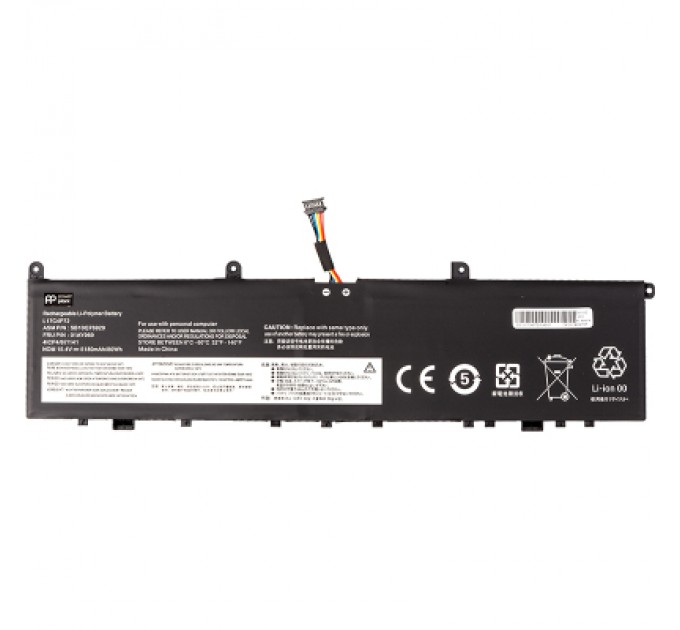 PowerPlant Акумулятор до ноутбука LENOVO ThinkPad X1 Extreme 1st/2nd/Gen (L17C4P72) 15.4V 5180mAh PowerPlant (NB482474)