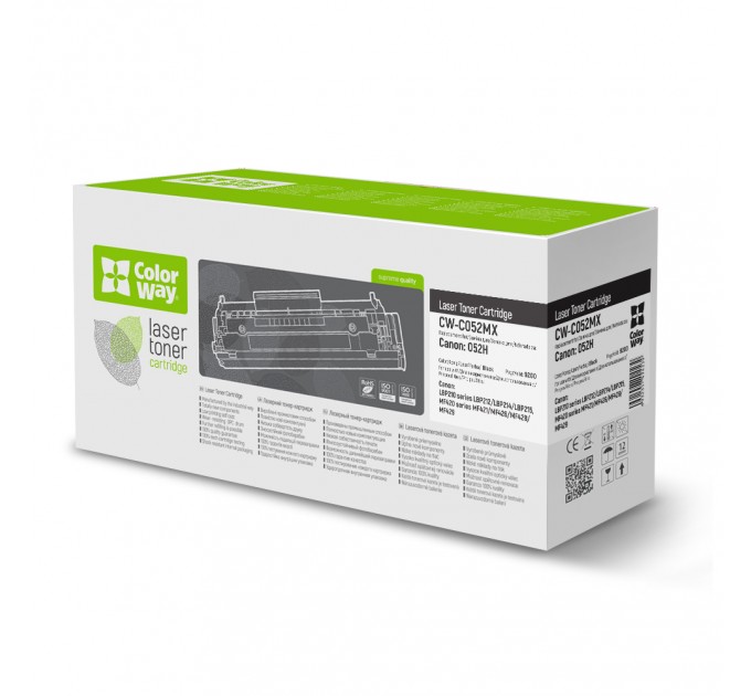 ColorWay Картридж CW (CW-C052MX) Canon LBP212/214/215/MF421/426/428/429 Black (Canon 052H)