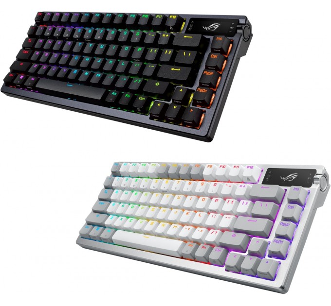 ASUS Клавіатура бездротова Asus ROG Azoth RGB WL BT White (90MP031A-BKUA11)