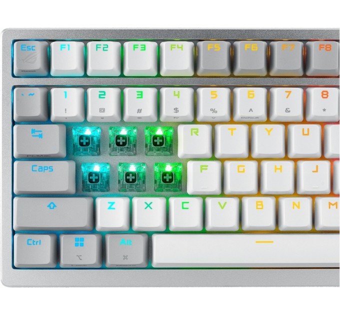 ASUS Клавіатура бездротова Asus ROG Azoth RGB WL BT White (90MP031A-BKUA11)