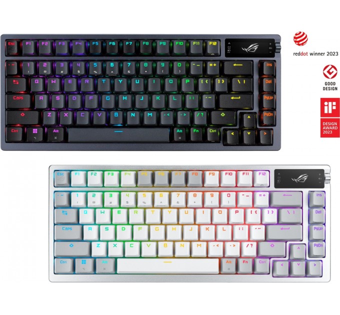 ASUS Клавіатура бездротова Asus ROG Azoth RGB WL BT White (90MP031A-BKUA11)