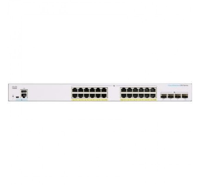 Cisco Комутатор мережевий Cisco CBS250-24P-4X-EU