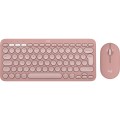 Logitech Комплект (клавіатура, миша) бездротовий Logitech Pebble 2 Combo Rose (920-012241)