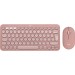 Logitech Комплект (клавіатура, миша) бездротовий Logitech Pebble 2 Combo Rose (920-012241)