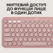 Logitech Комплект (клавіатура, миша) бездротовий Logitech Pebble 2 Combo Rose (920-012241)