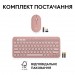 Logitech Комплект (клавіатура, миша) бездротовий Logitech Pebble 2 Combo Rose (920-012241)