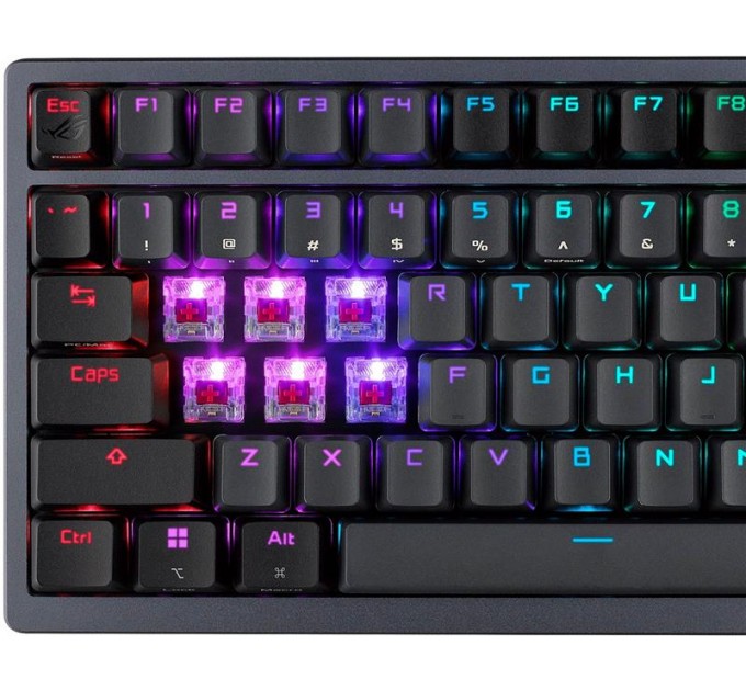 ASUS Клавіатура бездротова Asus ROG Azoth RGB WL BT Black (90MP0316-BKUA01)