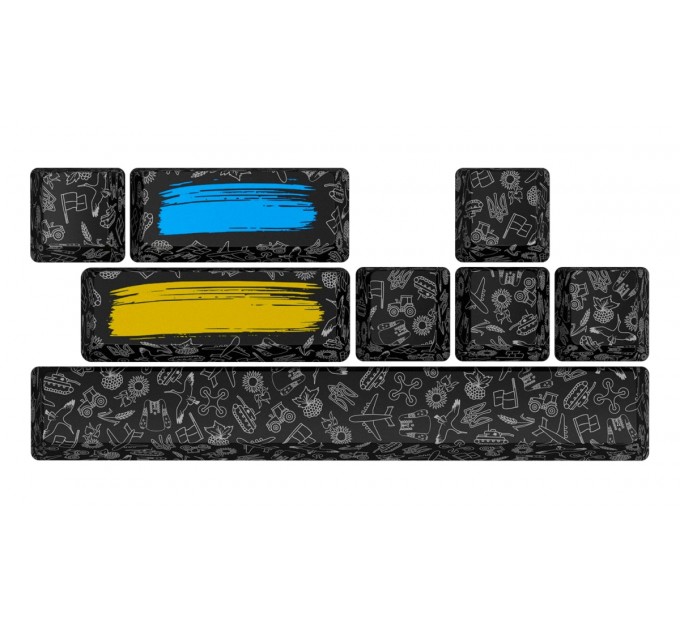 Hator Набір кейкапів Hator PBT Keycaps Authentic Edition Black (HTS-701)