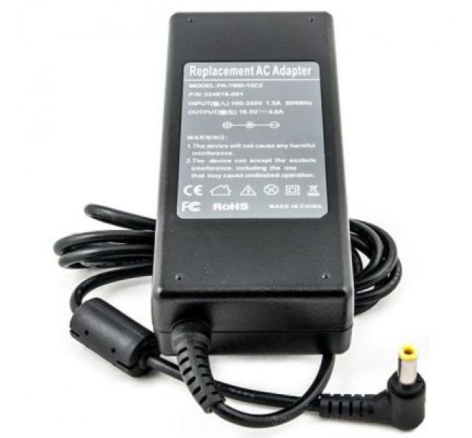 PowerPlant Блок живлення до ноутбуку PowerPlant HP 220V, 18.5V 90W 4.9A (5.5*2.5) (HP90E5525)