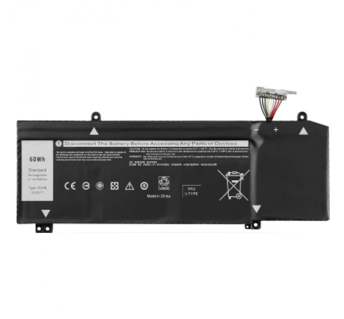 Dell Акумулятор до ноутбука Dell Alienware M15 1F22N, 60Wh (3750mAh), 4cell, 15.2V, Li-ion (A47810)
