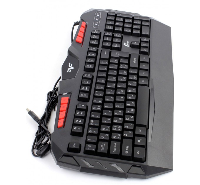 Frime Клавіатура Frime Dragonfly Ukr Black  (FLK18300)