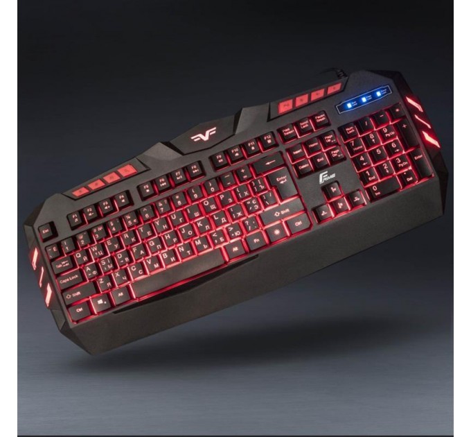 Frime Клавіатура Frime Dragonfly Ukr Black  (FLK18300)