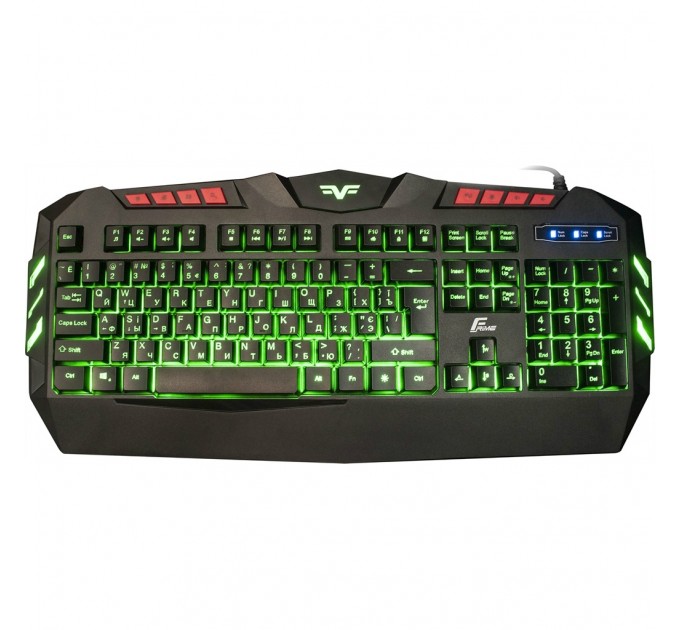 Frime Клавіатура Frime Dragonfly Ukr Black  (FLK18300)