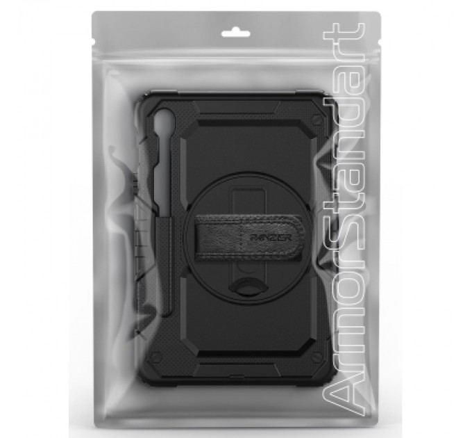 Armorstandart Чохол до планшета Armorstandart Panzer Samsung Tab S9 FE / S9 Black (ARM82518)