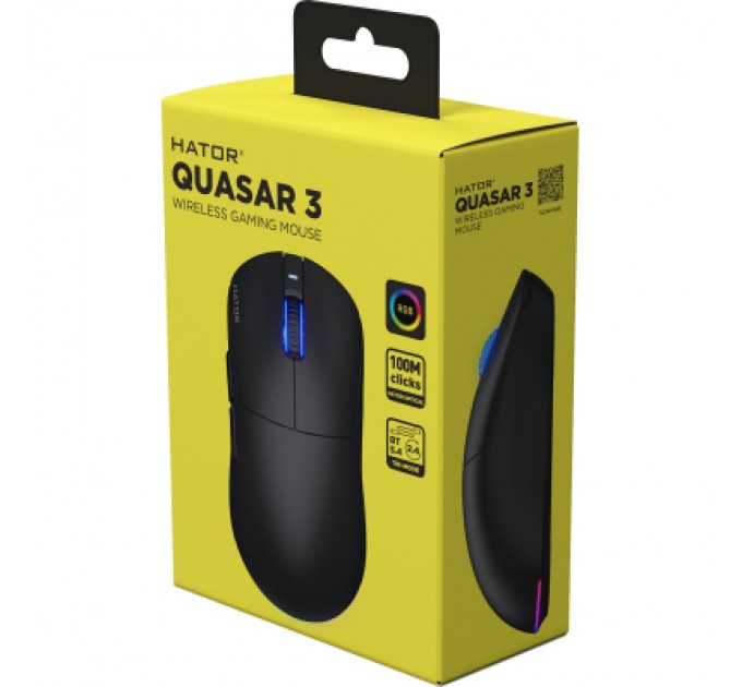 Hator Мишка Hator Quasar 3 Wireless Black (HTM730)
