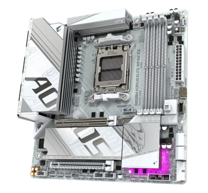 GIGABYTE Материнська плата GIGABYTE B850M A ELT WF6E ICE (B850M AORUS ELITE WIFI6E ICE)