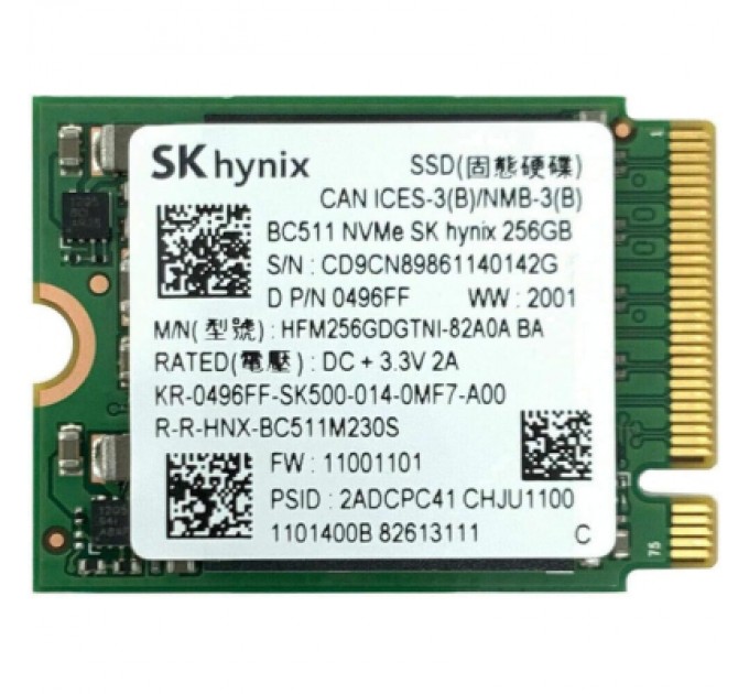 Hynix Накопичувач SSD M.2 2230 256GB Hynix (HFS256GEJ3X108N)